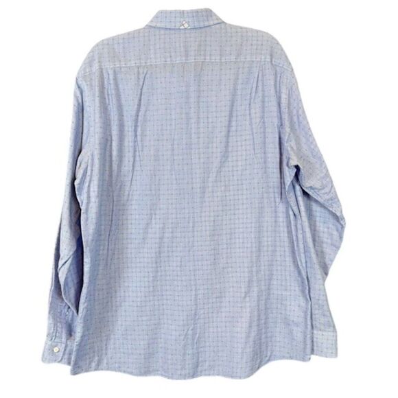 Ben Sherman Button Front Shirt Blue with Purple Contrast Cuffs Size 16 1/2 34-35 - Picture 3 of 13